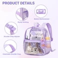 thumbnail image 4 of Mochila Transparente MUSEVOS Aprobada para Estadios 30x15x30 cm Morada, 4 of 9