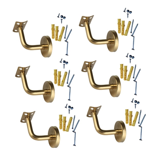 6 soportes para barandilla de escalera, pasamanos fijos para escalera 6cmx6cm