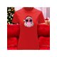 thumbnail image 1 of Playera Blusa Con Estampado De Santa Fashion Con Lentes Y Chicle Ropa De Mujer Color Rojo Talla Mediana Marca Emil SaEs, 1 of 4