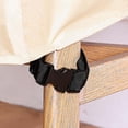 thumbnail image 4 of 420d Beige Cubierta De Muebles De Tela Oxford Impermeable Al Aire Libre Con Tira Impermeable Cubierta Antipolvo Manija Ventana Transpirable Cubierta Impermeable Beige 205x104x71, 4 of 5