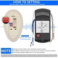 thumbnail image 5 of Nexete 35T Universal Ceiling Fan Remote 3 Speed & Light Dimmer, Work with18R 28R Receiver Compatible with 53T 11T 35T HD5 UC7030T UC9050T Remote for Harbor Breeze Hampton Bay Hunter, 5 of 7