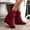 Red, variant on Jsaierl Women's Western Tassel Cowboys Ankle Boots, Retro Fringe Pointy Toe Chunky Low Heel Cowgirls Ankle Booties Mid Calf Riding Boots Retro Wide Calf Ankle Booties Short Boots Winter Shoes