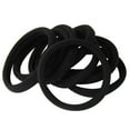 thumbnail image 4 of 100 Pieces Black Hair Ties for Thick and Curly Hair Ponytail Holders Hair Elastic Band for Women or Men(10mm), 4 of 5
