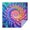 Colorful Tie Dye-1, variant on Colorful Rainbow Tie Dye Spiral Pattern Square Tablecloth,Waterproof Square Table Cover,Wipeable Spillproof Washable Table Cover for Home Kitchen Party Decor 42"X42"(107x107cm)