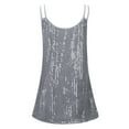 thumbnail image 4 of SNKSDGM Female Lace Tank Tops for Women Y2K Pack Womens White Tank Top Undershirt High Neck Ladies Fashion Sexy Tank Top with Sequin Solid Color Top 1 L, 4 of 7