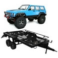 thumbnail image 3 of 1/10 Heavy Duty RC Trailer Car, Black Metal High Simulation  RC Experience RC Trailer Car Easy  Large Capacity  for D110, 3 of 8