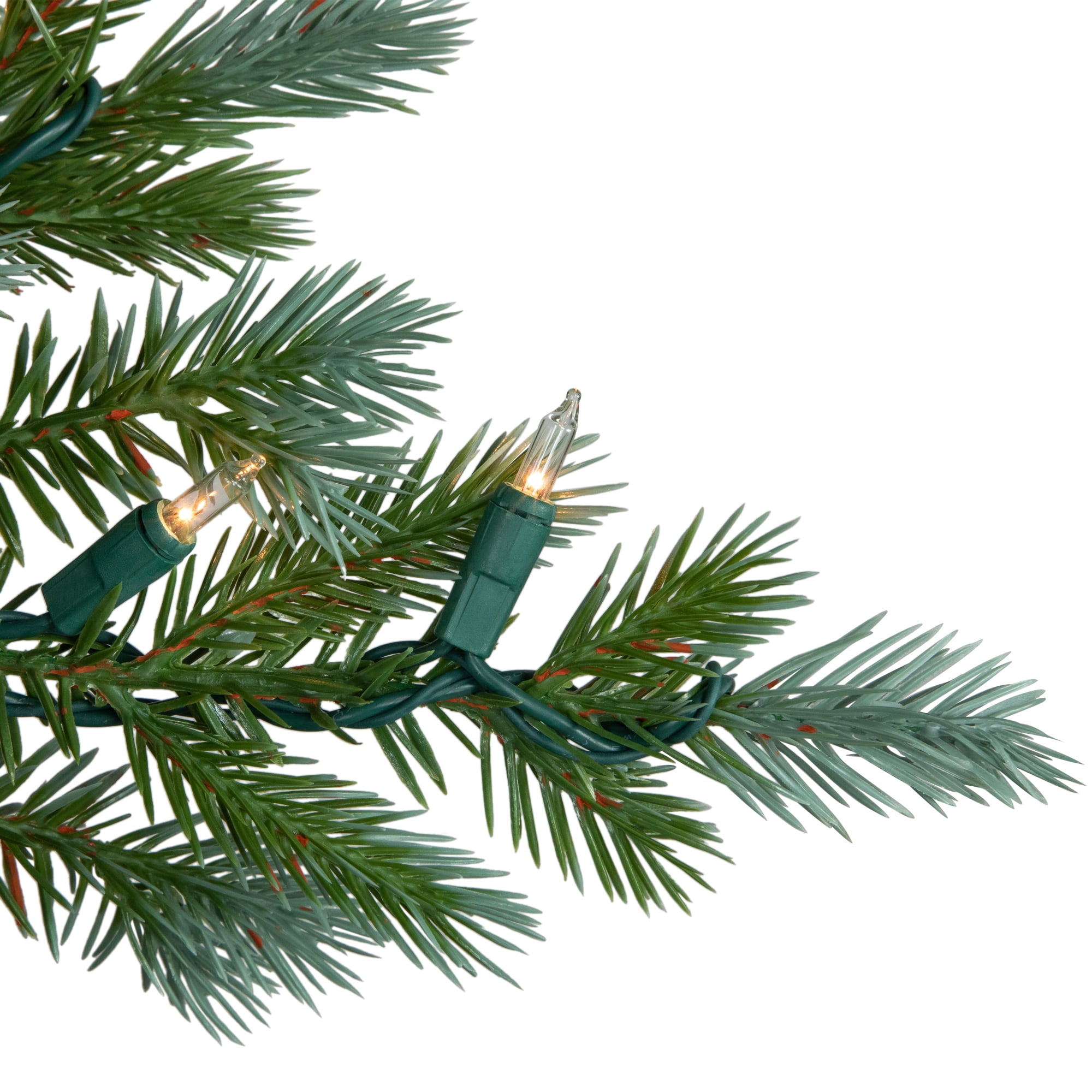 6' Pre-Lit Blue Spruce Artificial Christmas Tree Clear Lights