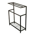 thumbnail image 2 of Kingston Brass SCC8367 Edenscape Freestanding Iron Towel Rack, Brushed Brass, 2 of 20