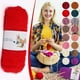 thumbnail image 1 of Xihbxyly Hilo de Lana para Tejer, Hilo de Mohair Suave, Bufanda, Chal, Gorro de Ganchillo, Accesorios Artesanales, Perfecto para Hacer Suéteres, Madeja de 75 G, Longitud de 150 M, Lavable a Mano., 1 of 2