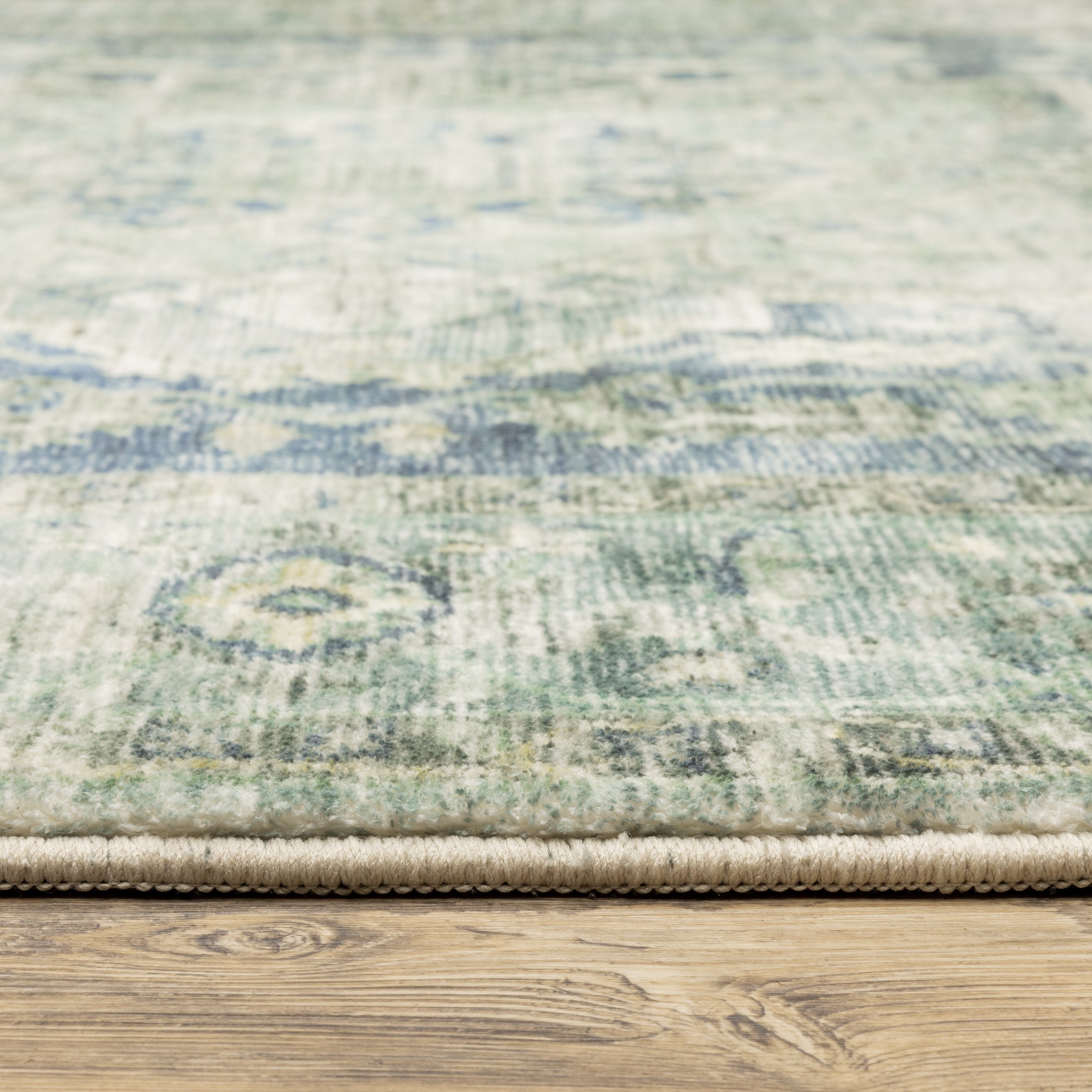 Avalon Home Silvana Bohemian Medallion Area Rug, 2' X 8' Runner, Gray/ Blue
