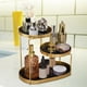 thumbnail image 3 of Bandeja para cosméticos de baño, estante de 3 niveles, organizador de tocador para baño Negro A, 3 of 8