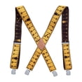 thumbnail image 4 of GUOOL Bretelles pour Hommes Réglables Tendance en Forme de x pour Fêtes Cadeau Fête des Pères Jaune, 4 of 9