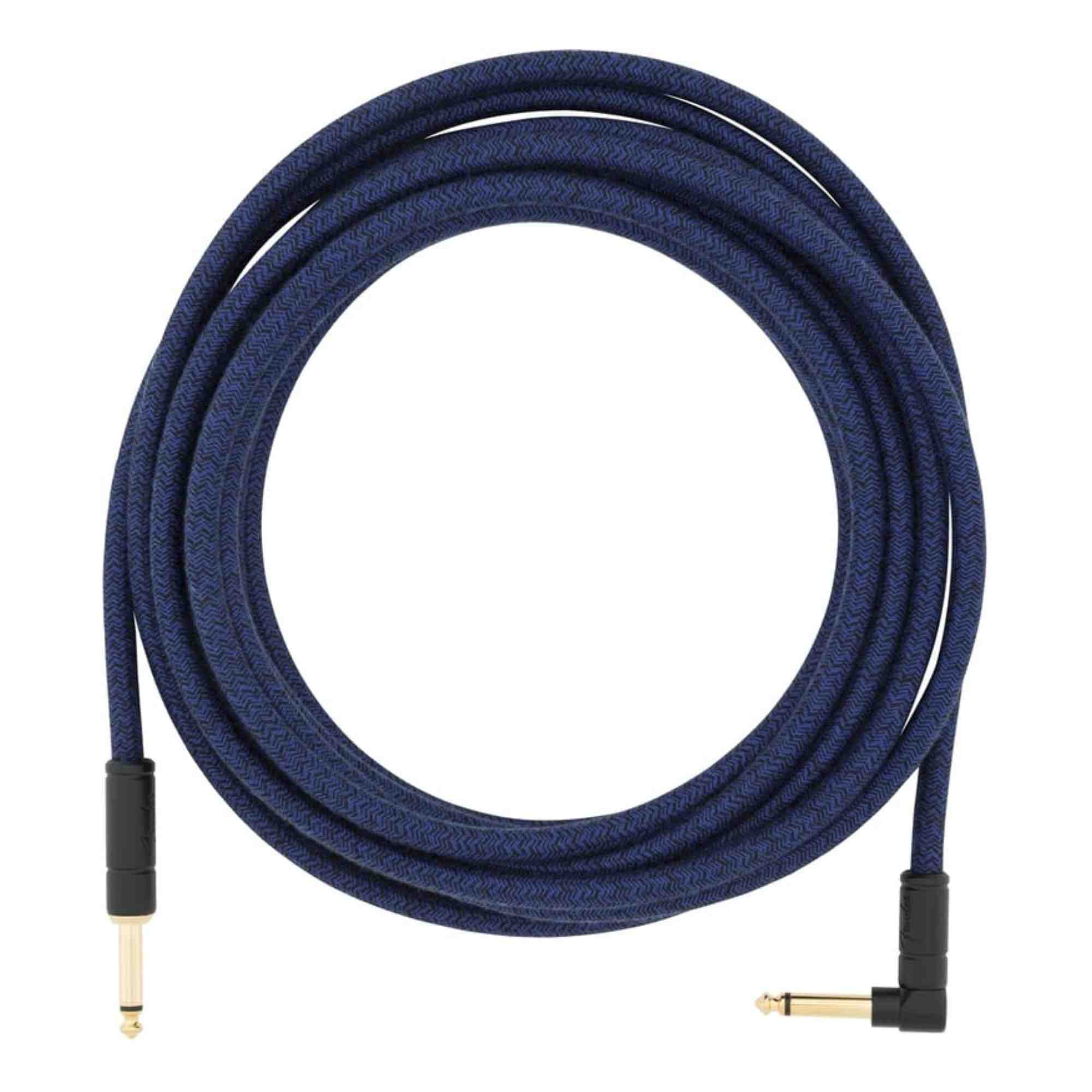 Fender® 18.6' Angled Festival Instrument Cable, Pure Hemp Blue Dream #0990918073
