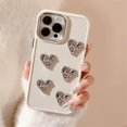 thumbnail image 3 of INS Cute Plating Lens Frame 3D Love Heart Candy Color Soft Case For iPhone 14 Pro Max 13 12 11 X XS XR 7 8 Plus Protective Cover, 3 of 5