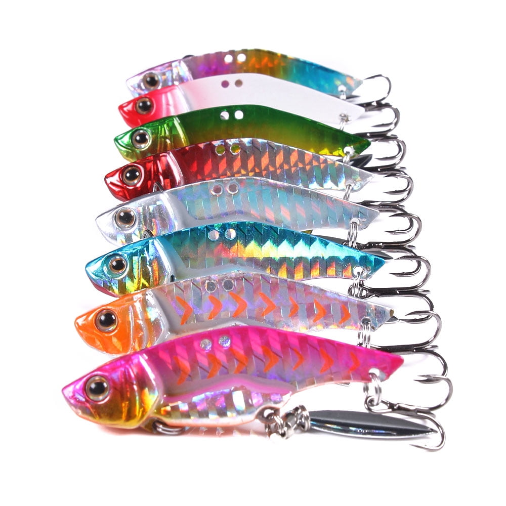 HENGJIA Blade Bait Fishing Lures for Bass Walleye, Long Cast Metal Fishing Spoons Baits for Freshwater Saltwater Blade Baits Crankbaits Fishing Lure,2.17in/0.56oz