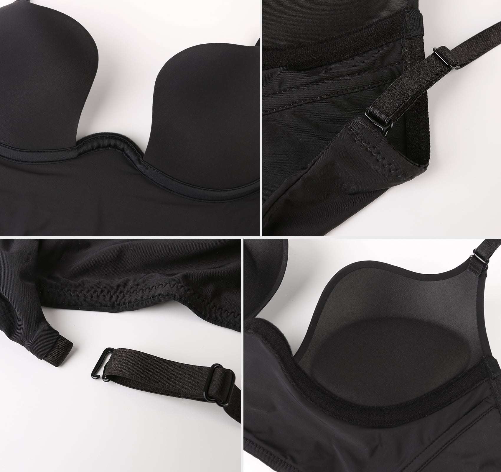 Buy Quttos Backless Double Padded Push-up Bra Online at desertcartSeychelles