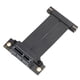 thumbnail image 5 of Cable de Extensión PCIe 4.0 x1, Elevador de cable GPU Dual de Ángulo Recto de 90 Grados para Tarjeta de Sonido Wi Fi, Cable Extensor PCIe 4.0 x1 De Alta Velocidad de 16, 5 of 7
