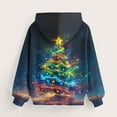 thumbnail image 4 of Lorytime Boys Girls Hoodies with Bows Christmas Tree Star Sweatshirt Long Sleeve Pullover with Pocket Drop Shoulder Tops, 4 of 6