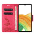 thumbnail image 2 of For Samsung Galaxy A55 5G Case Butterflies Flower Leather Wallet Flip Phone Cover - Red, 2 of 5