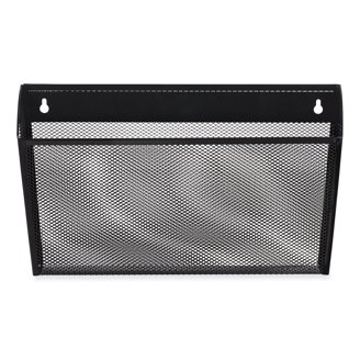 TRU RED Black Mesh 5-Pocket Letter Wall File Organizer, Folder