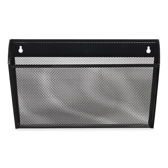 Universal UNV20026 14 in. x 3.1 in. x 8.2 in. Metal Mesh Wall Letter File - Black