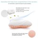 thumbnail image 4 of Baby Pillow for Newborns, Breathable 3D Breathable Mesh, Organic Cotton, Protection Flat Head Syndrome, Bambi Blue, 4 of 4