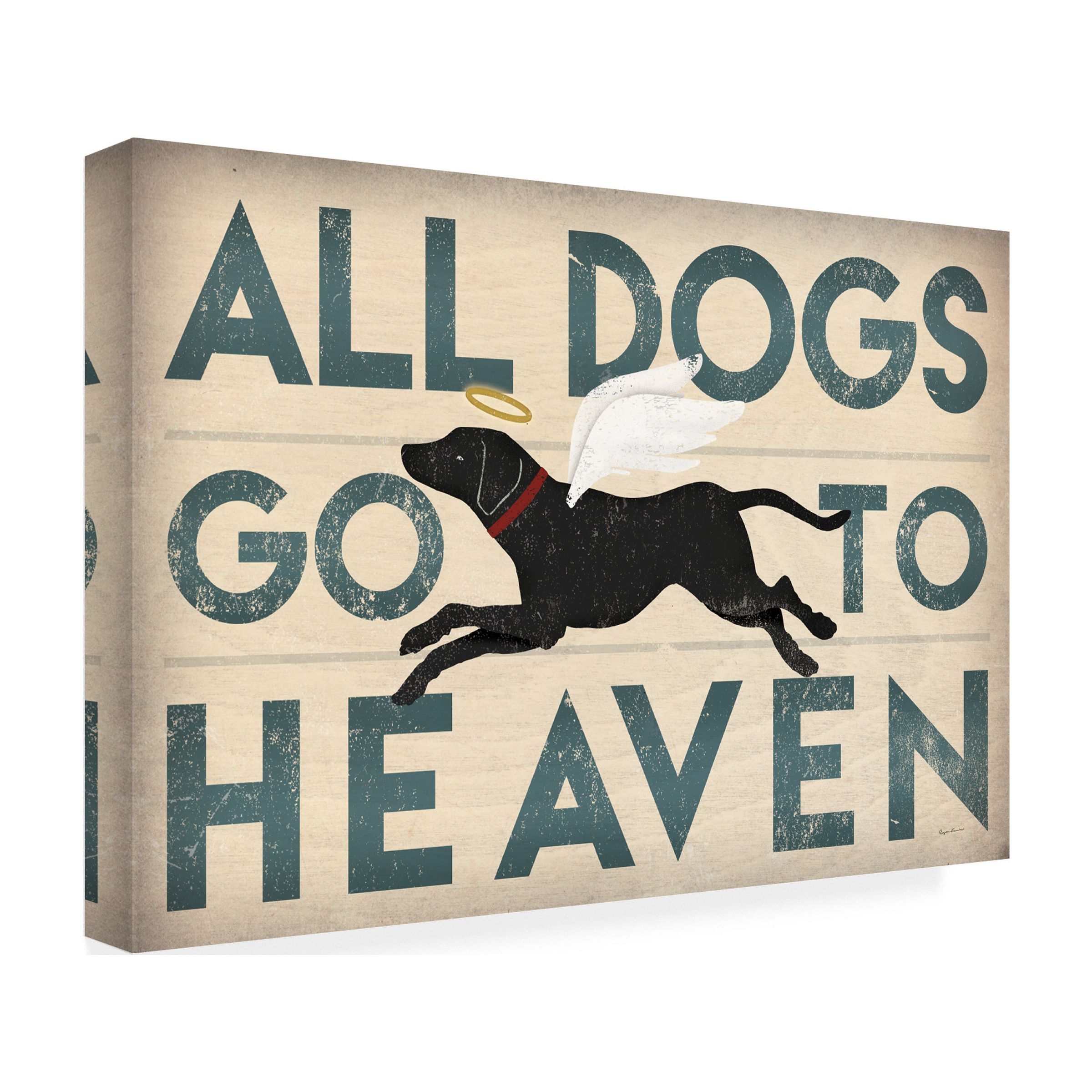 Ryan Fowler 'All Dogs Go To Heaven I' Canvas Art