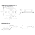 thumbnail image 2 of R4SNT-15-WAC Lighting-Volta - 17.69 Inch 15W 1 LED Recessed Housing for Square Trim, 2 of 2
