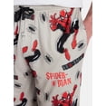 thumbnail image 4 of Spider-Man Men's & Big Men's Graphic Lounge Pants, 25'' Inseam, Sizes S-2XL, 4 of 5