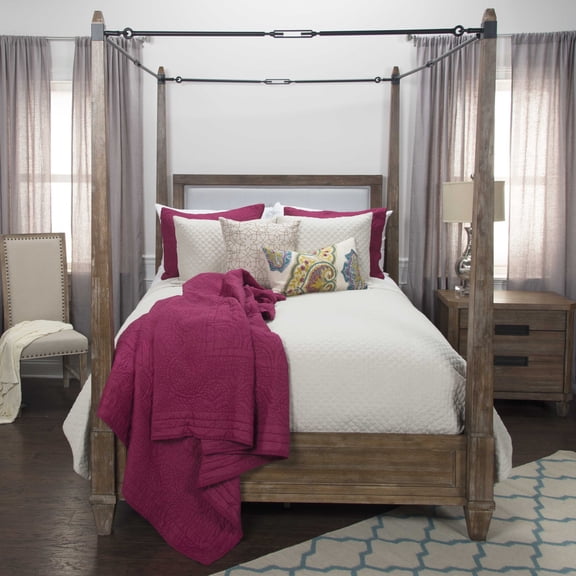 Donny Osmond Breeze on By 90" X 92" Cotton Quilt in Natural