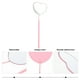 thumbnail image 1 of BESTYASH Espejo Para Extensiones De Pestañas De Inoxidable Rosa Con Antideslizante Para Salón, 1 of 8