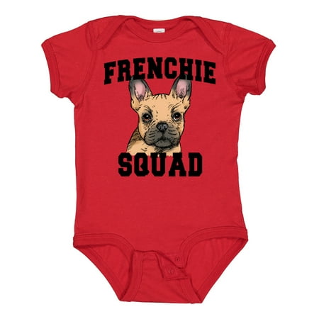 

Inktastic Cute French Bulldog Frenchie Squad Gift Baby Boy or Baby Girl Bodysuit