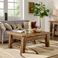 thumbnail image 2 of Alaterre Meuble Durango Table Basse Industrielle en Bois Brun 48"L, 2 of 8