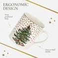 thumbnail image 5 of Spode Christmas Tree Polka Dot Mug, 16-Ounce Ceramic Cup with Handle - Festive Holiday Design for Hot Coffee, Tea, or Cocoa - Microwave, Dishwasher, Freezer Safe - Christmas Collection Mug, 5 of 7