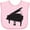 AD-Pink, variant on Inktastic Piano Silhouette Boys or Girls Baby Bib