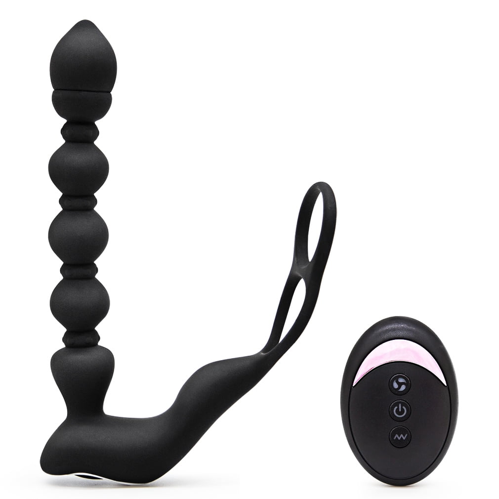 Wireless Prostate Massager, 10 Vibration Patterns Heating with Remote Control Cock Ring Penis Ring Rechargeable Anal Vibrator Butt Anal Plug Male Adult Sex Toys for Men Women Couples Pleasure pic