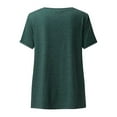 thumbnail image 4 of Sexy Dance Summer Tops For Women Short Sleeve Casual Blouse Ladies Boho T-Shirt Basic Tee Tops Loungewear, 4 of 6