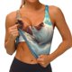 thumbnail image 3 of Fotbe Cloud Guinea Pig Sujetador Deportivo Largo sin Aros para Mujer con Almohadillas y Soporte Medio, Transpirable y Absorbente, Camiseta Tipo Chaleco o Tank Top-Small, 3 of 8