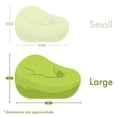 thumbnail image 5 of Majestic Home Goods Fusion Large Classic Bean Bag Chair, Multiple Colors, 5 of 5