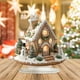 thumbnail image 5 of Ganfancp Navidad Doble Capa Casa Pequeña Decoración Wearresistant Escritorio Mostrador Decoración Ofertas Del Día Adorno*1, 5 of 5