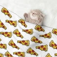 thumbnail image 2 of Pofeuu Pizza Print Puppy Blanket,Dog Blankets,Pet Blanket Cozy Cat Blankets for Indoor Cats, Fuzzy Pet Blanket for Kitten Doggy Dog Blankets-Medium, 2 of 8