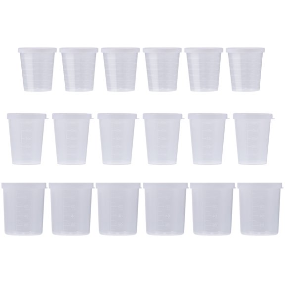 Liquid Measuring Cups Mixing for Epoxy Resin Plastic Transparent Water Graduated Disposable