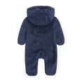 thumbnail image 3 of Baby Girls Boys Jumpsuit Hooded Cute Bear Ear Long Sleeve Bodysuit Warm Outfits Winter Outwear Outfits for Little Boys Girls 0-12 Months, 3 of 6