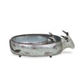 thumbnail image 5 of Contemporary Home Living Set of 2 Gray Handmade Galvanized Farmhouse Cow Planters 13.5", 5 of 5