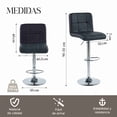 thumbnail image 3 of Set de 2 Sillas Altas Elly Maple Color Negro – Estilo y Comodidad Moderna, 3 of 7