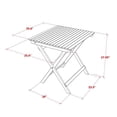 thumbnail image 2 of Pemberly Row Folding Patio Table & 2 Folding Outdoor Chair in Natural Oil Finish, 2 of 6