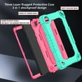 thumbnail image 2 of SOATUTO  for Lenovo Tab M8 4th Gen 2023/2024 Release Hard Back Soft Silicone Heavy Duty Hybrid Protection Shell with Kicktand Shoulder Strap for Lenovo Tab M8 4th Gen TB-300FU/TB-300XU (Green+Pink), 2 of 6