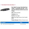 thumbnail image 2 of Rear Right Passenger Side Black Door Handle - Compatible with 2007 - 2014 Chevy Silverado 2500 HD Crew Cab Pickup 2008 2009 2010 2011 2012 2013, 2 of 2