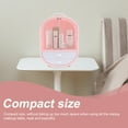 thumbnail image 4 of ADDHAT 1Ud Organizador De Cosméticos Con Doble Puerta Y Cajón Para Escritorio En Color Rosa, 4 of 8
