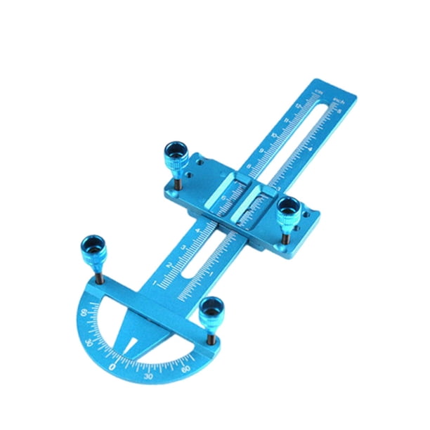 Herramienta de medición de amortiguadores RC, herramientas de configuración de automóviles RC, herramienta de medición de amortiguadores resistentes y Azul